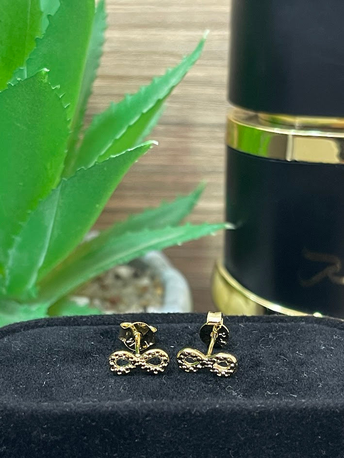TOPO INFINITO DIAMANTADO 4X9MM ORO LAMINADO