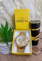 INVICTA DORADO FONDO DIAMANTE