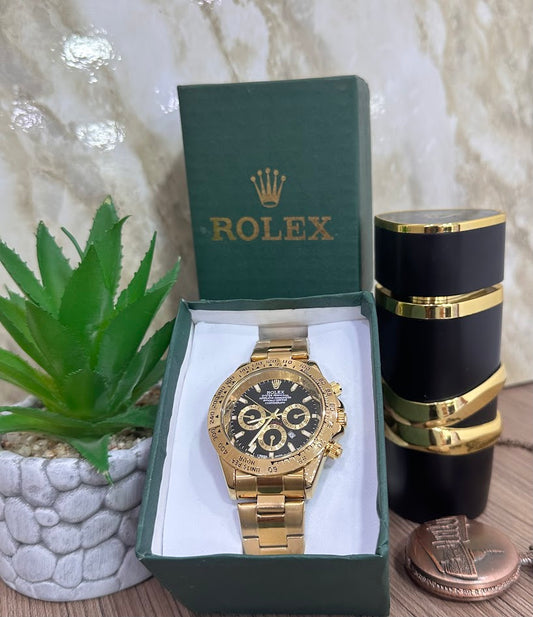ROLEX DORADO FONDO NEGRO