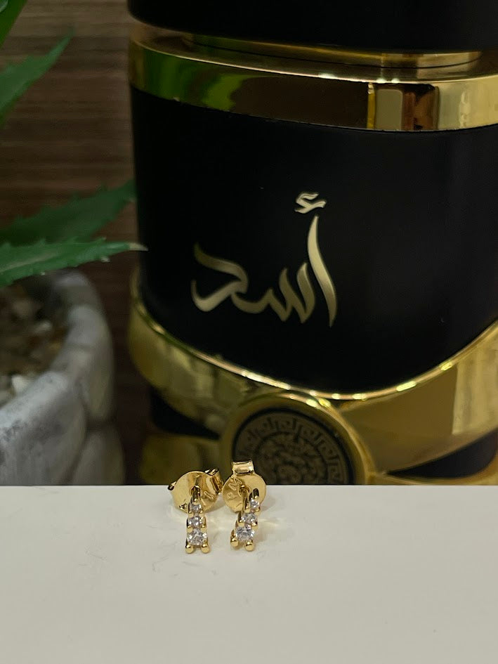 TOPO GOTA CIRCON 3X6 MM ORO LAMINADO