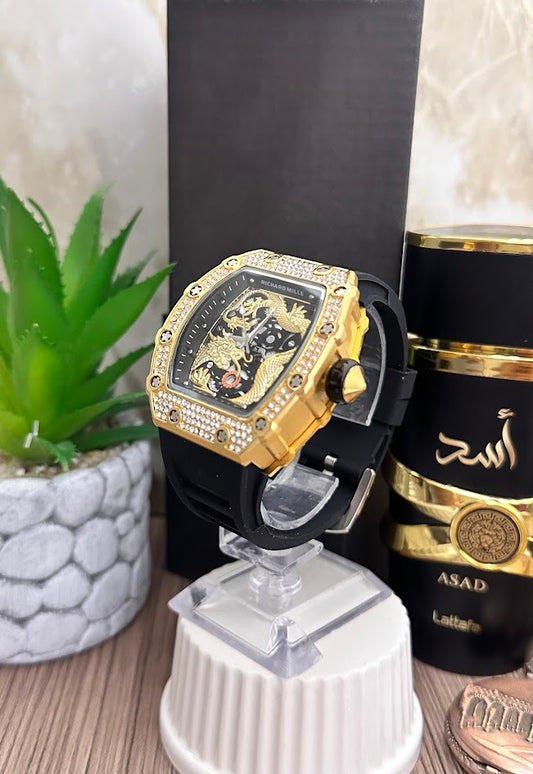 Richard Mille Diamantado Dorado