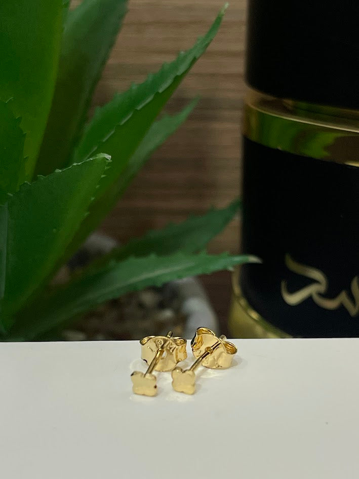 TOPO MINI TREBOL 4MM ORO LAMINADO