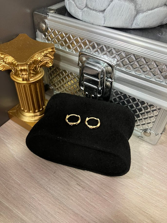 CANDONGA CLICK MINI ENTORCHADA 10MM ORO LAMINADO