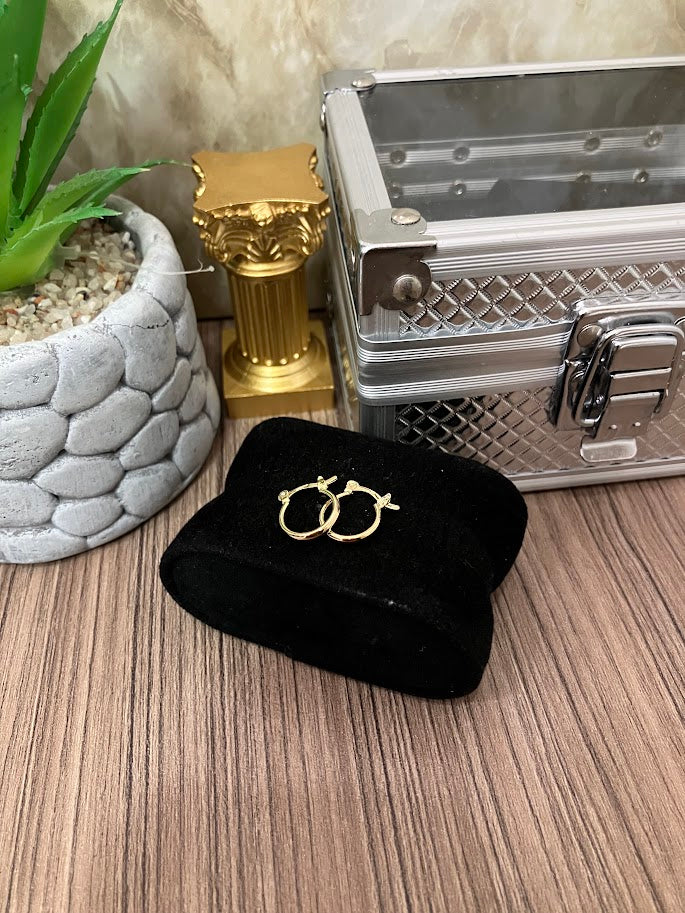 CANDONGA DELGADA 15MM ORO LAMINADO