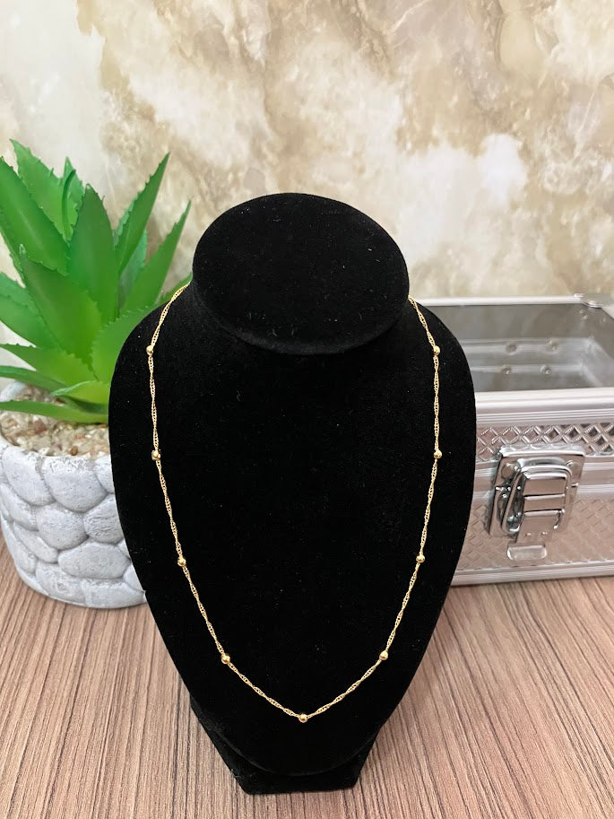 CADENA SINGAPUR BOLITA 50L ORO LAMINADO