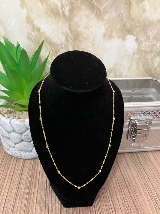 CADENA SINGAPUR BOLITA 50L ORO LAMINADO