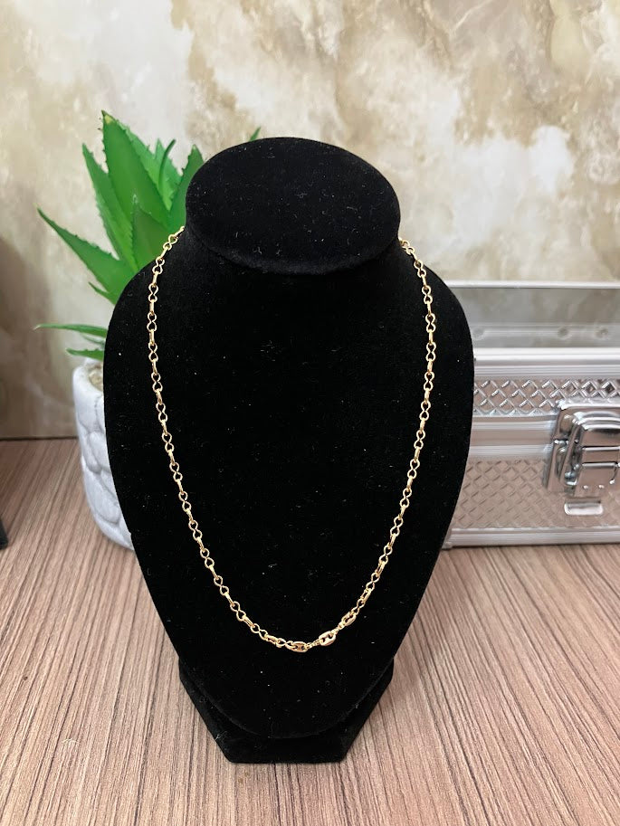 CADENA GUCCI MINI MACIZA 50CM ORO LAMINADO