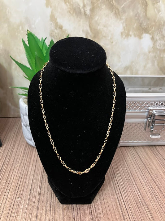 CADENA GUCCI MINI MACIZA 50CM ORO LAMINADO