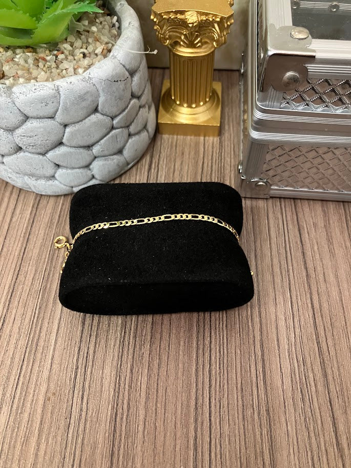 PULSERA 3X1 2.5MM 18CM ORO LAMINADO