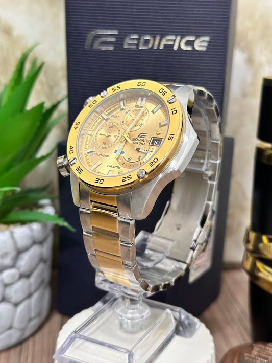 CASIO EDIFICE ORIGINAL BICOLOR ESFERA DORADA