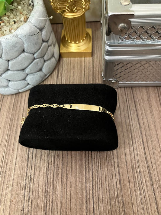 PULSERA GUCCI PLACA 16CM ORO LAMINADO
