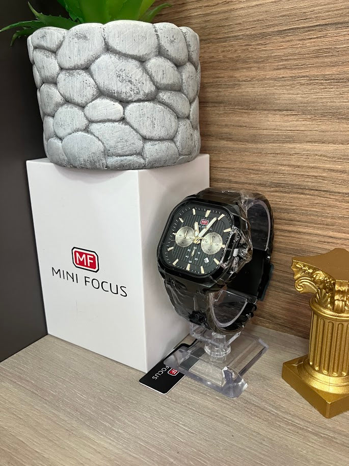RELOJ CABALLERO MINI FOCUS CUADRADO NEGRO