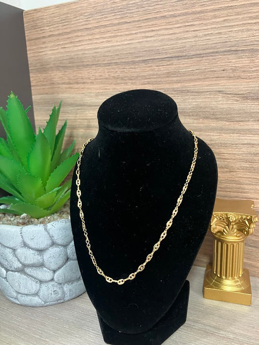 CADENA GUCCI MINI MACIZA 60CM ORO LAMINADO