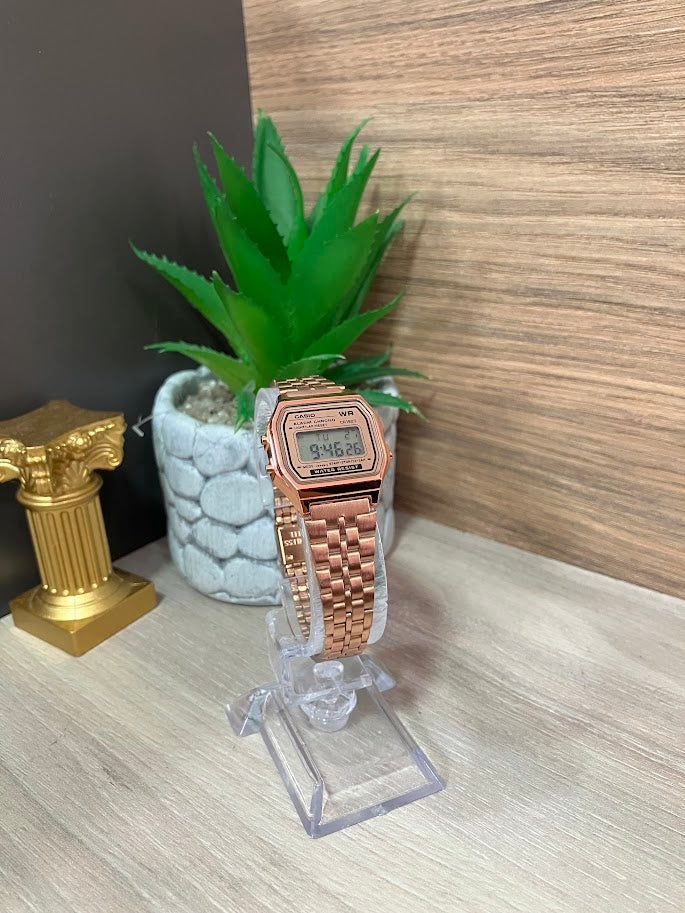 RELOJ CASIO DAMA DIGITAL ORO ROSA