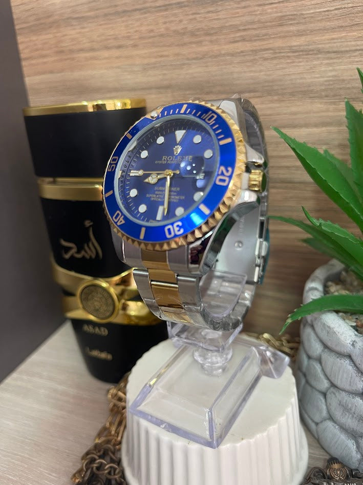 Rolex Bicolor Esfera Azul