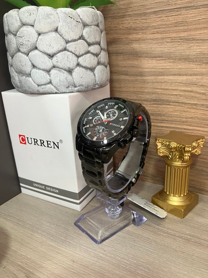 RELOJ CURREN CABALLERO TODO NEGRO