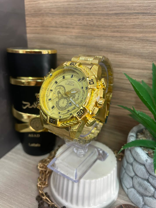 RELOJ INVICTA TODO DORADO