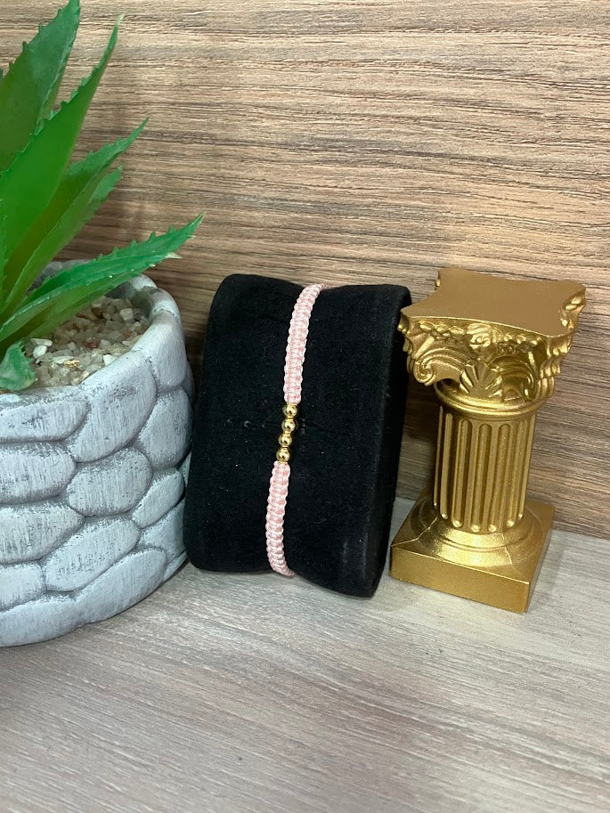 PULSO ORO LAMINADO X4 ROSADO