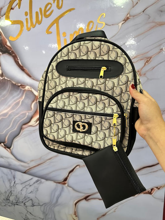 BOLSO TIPO MORRAL BEIGE CD