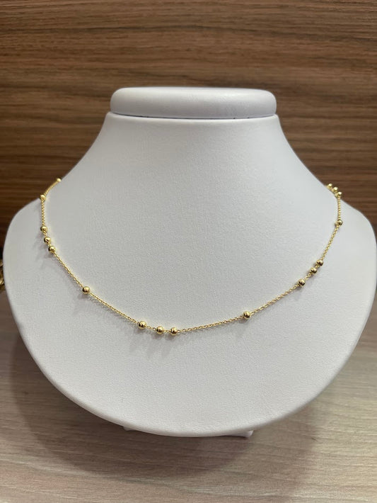 CADENA ROLON BALIN 4MM ORO LAMINADO