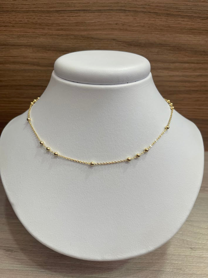 CADENA ROLON BALIN 4MM 40CM ORO LAMINADO