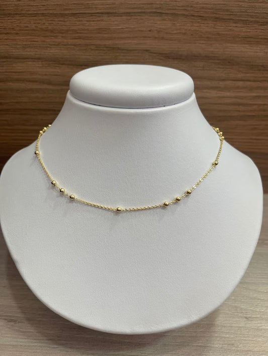 CADENA ROLON BALIN 4MM 40CM ORO LAMINADO