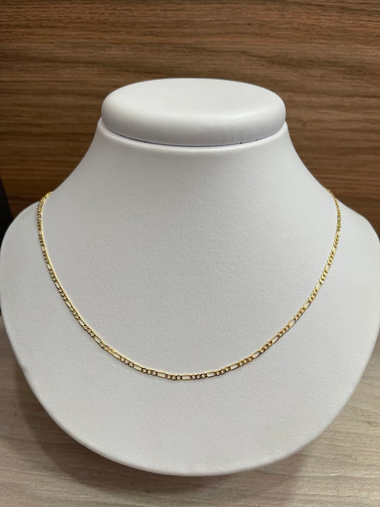 CADENA 2MM 50CM ORO LAMINADO
