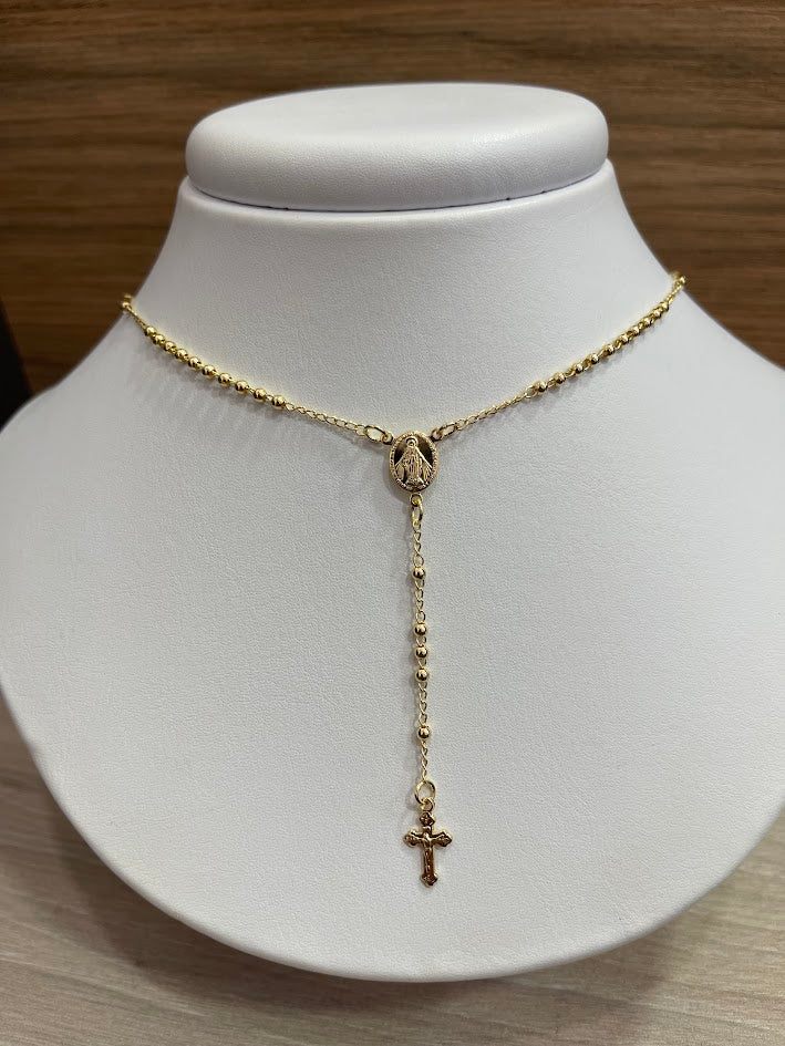 ROSARIO 2.5MM 45CM ORO LAMINADO