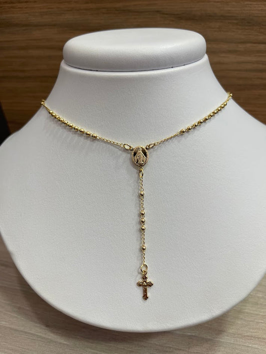 ROSARIO 2.5MM 45CM ORO LAMINADO