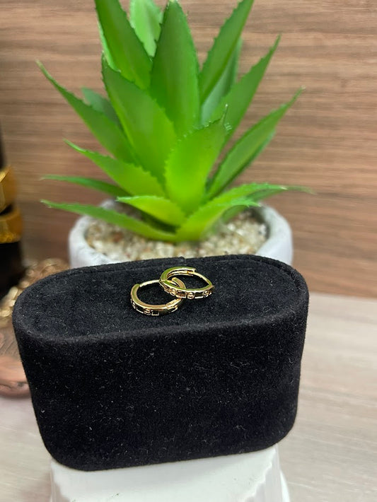 CANDONGA CLICK CART DELGADA 14MM ORO LAMINADO