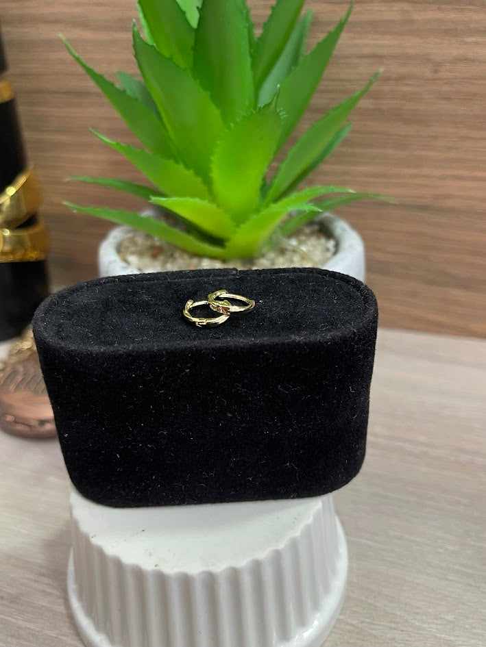 CANDONGA CLICK MINI ENTORCHADA 10MM ORO LAMINADO