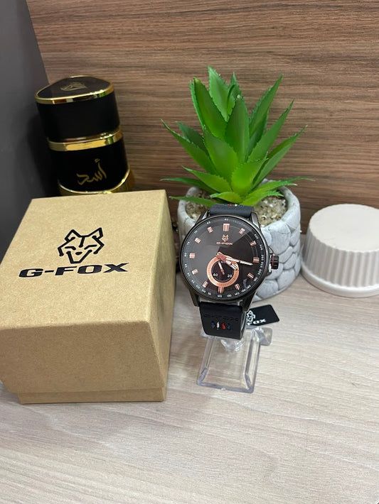 RELOJ G-FOX AZUL REY ANALOGO MANILLA DE CUERO