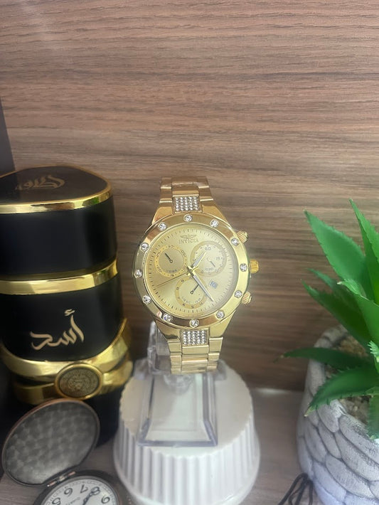RELOJ INVICTA DAMA DORADO DIAMANTADO