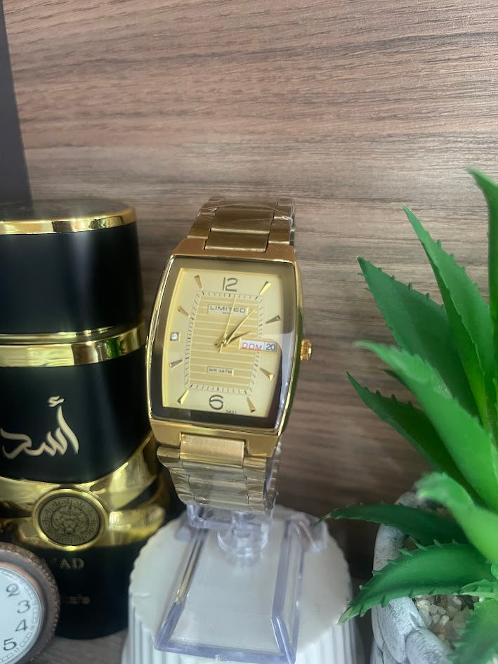 RELOJ LIMITED CABALLERO DORADO