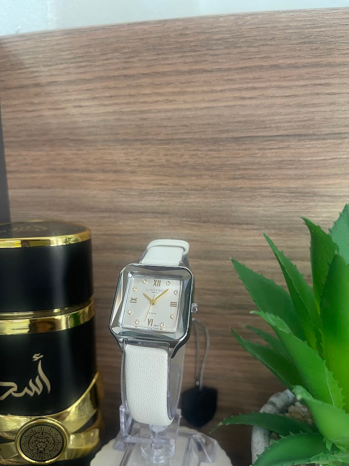 RELOJ LIMITED DAMA MANILLA CUERO BLANCO