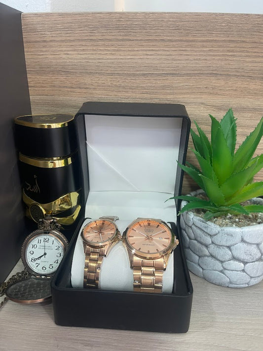 COMBO CASIO ORO ROSA