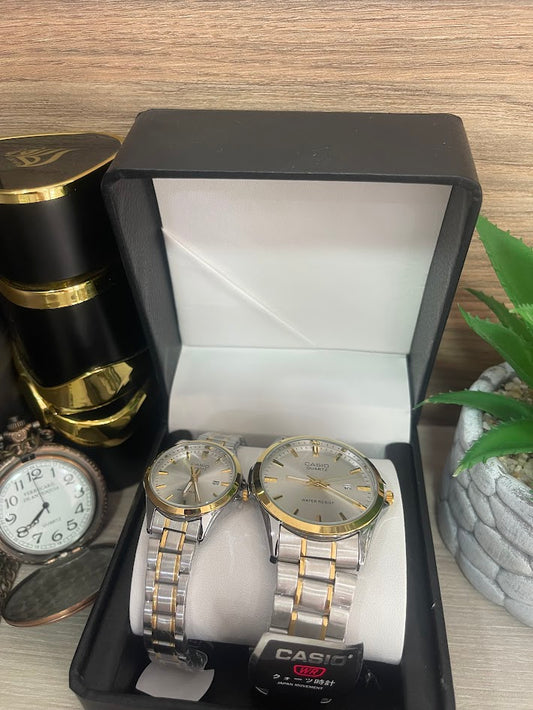 COMBO CASIO BICOLOR ESFERA PLATEADA