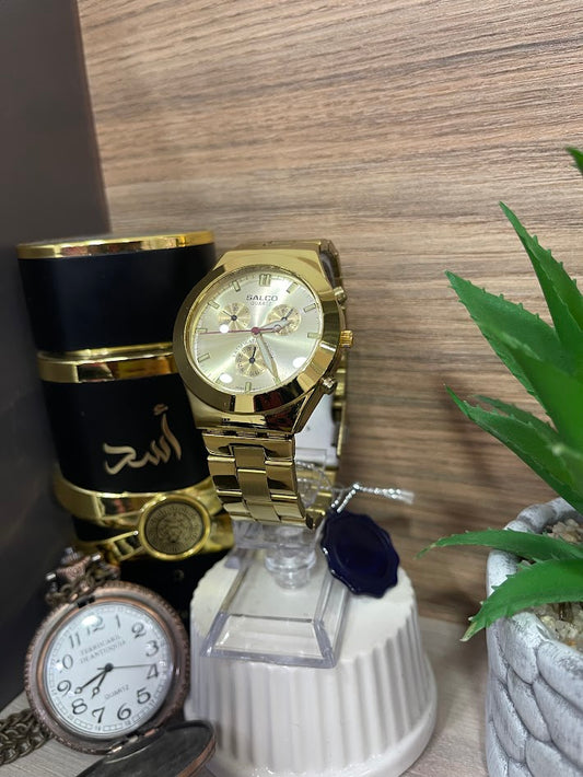 RELOJ SALCO CABALLERO TODO DORADO
