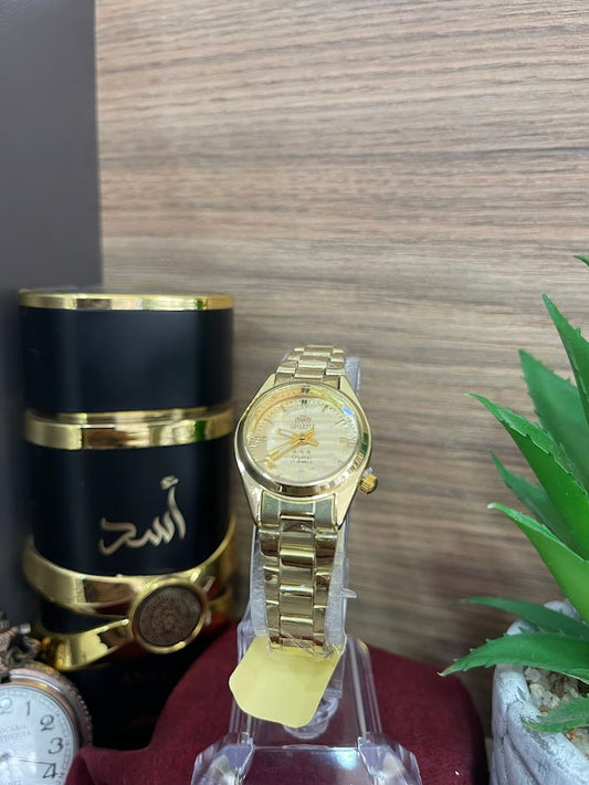 RELOJ ORIENTE DAMA DORADO