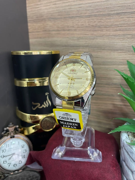 RELOJ ORIENT BICOLOR CON DORADO