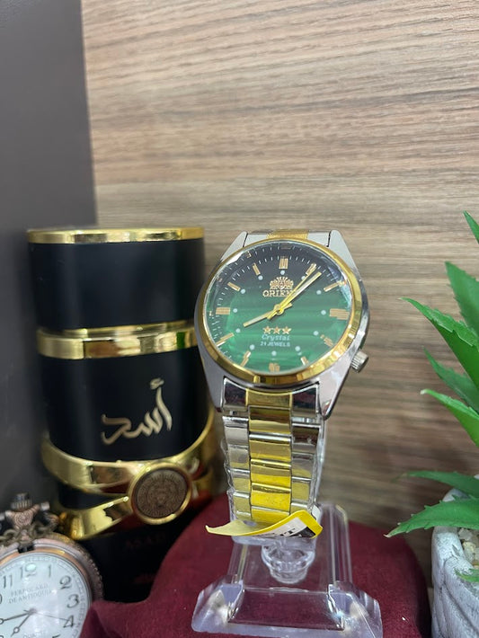 RELOJ ORIENT BICOLOR VERDE
