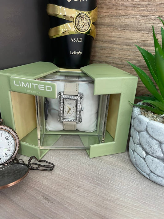 RELOJ LIMITED SUPERIOR DAMA RECTANGULAR DIAMANTADO