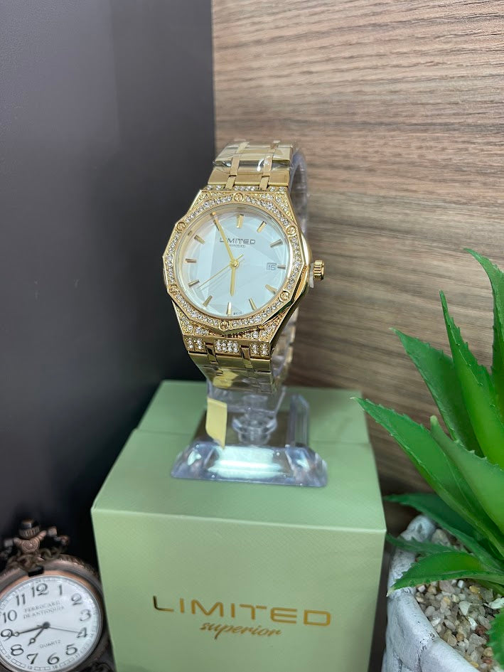 RELOJ LIMITED SUPERIOR DAMA BICOLOR DIAMANTADO