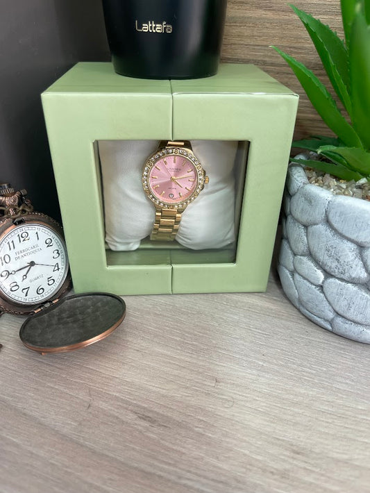 RELOJ LIMITED SUPERIOR DAMA DORADO Y ROSADO