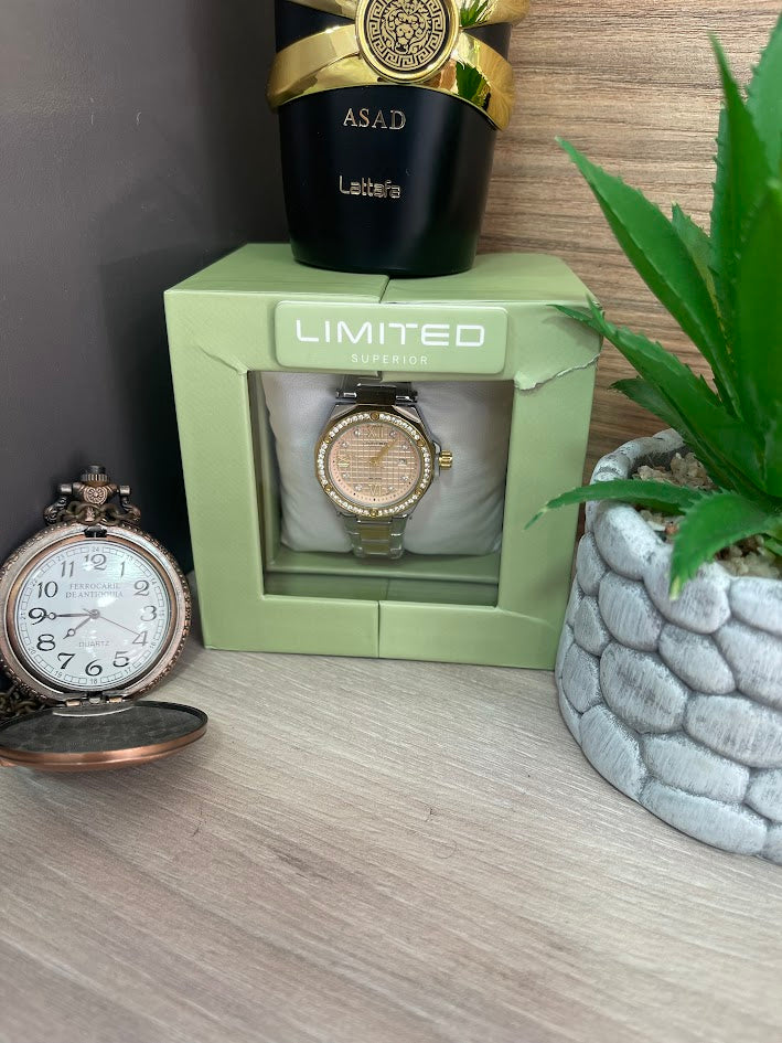 RELOJ LIMITED SUPERIOR DAMA BICOLOR REDONDO