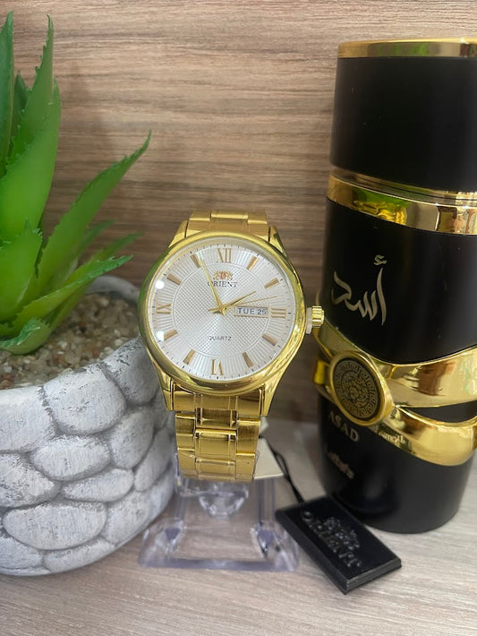 RELOJ ORIENT PLATEADO