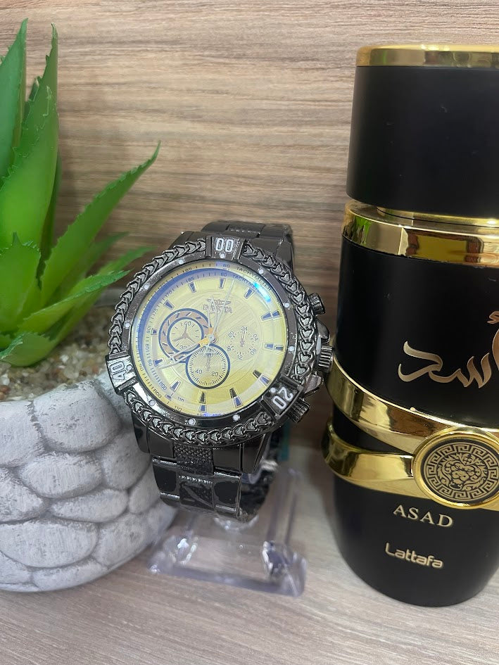 RELOJ INVICTA NEGRO INCLUYE CAJA