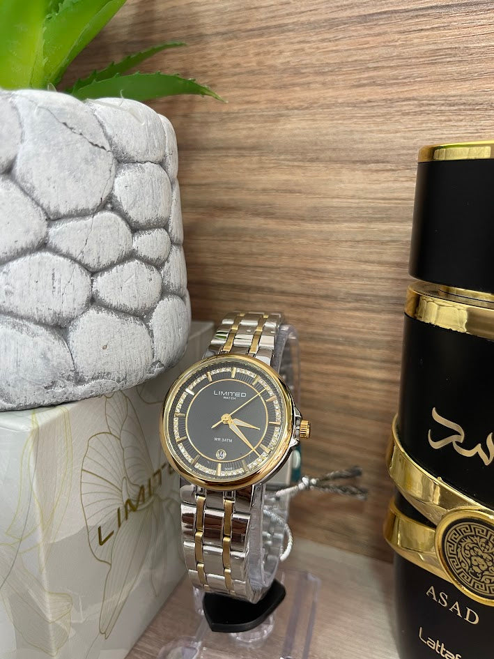 RELOJ LIMITED DAMA REDONDO DETALLES EN PIEDRAS