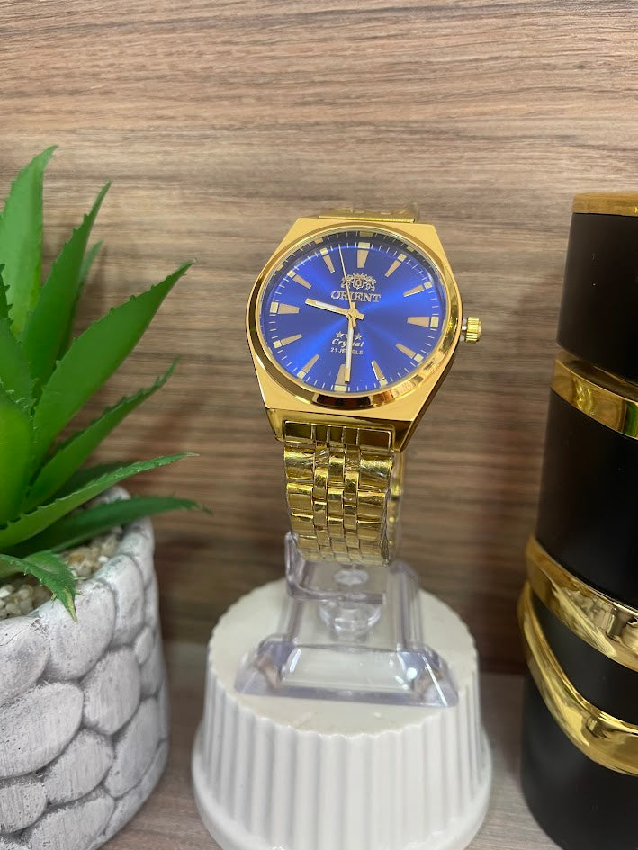 RELOJ ORIENT DORADO Y VERDE