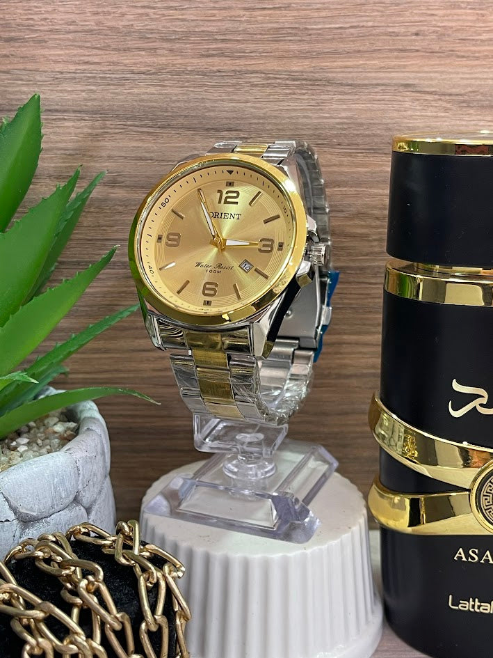 RELOJ ORIENT CABALLERO BICOLOR